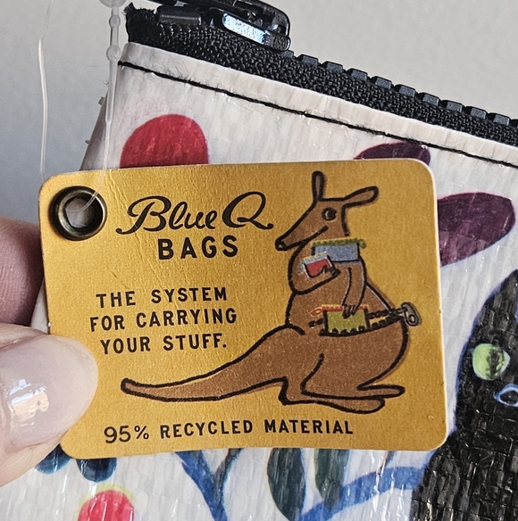 NWT Blue Q Here Kitty Zipper Pouch - Picture 4 of 12